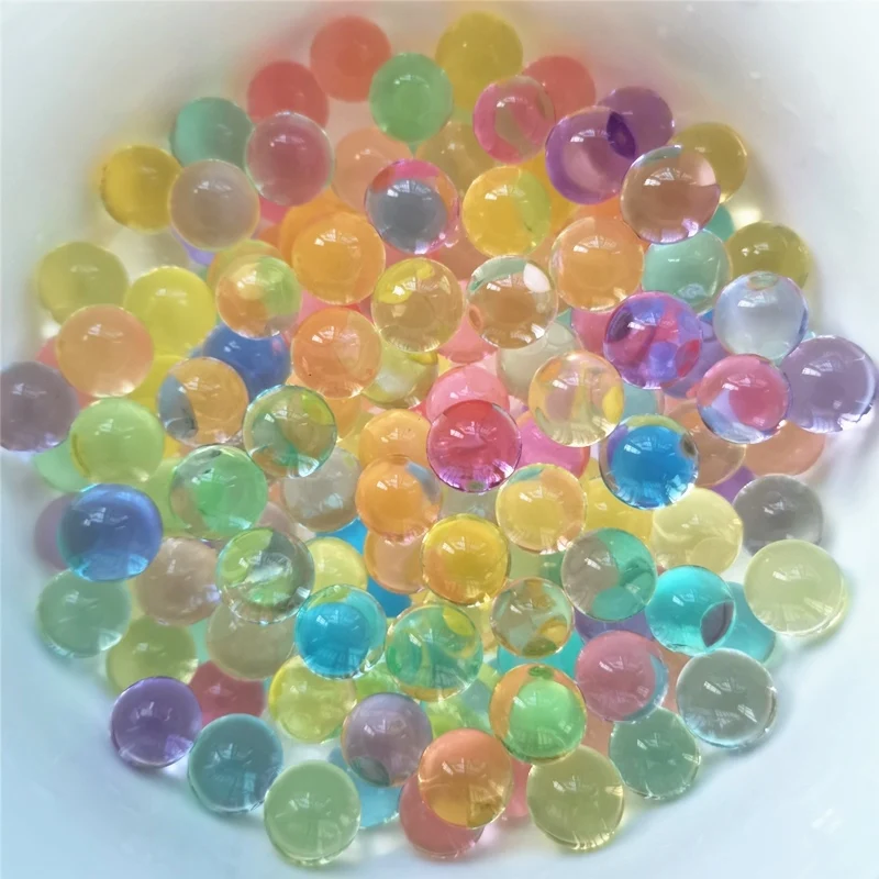 10000pcs 9-11mm Toy Guns Crystal Mud Balls Paintball Bullets Colorful Growing Water Beads Hydrogel Jelly for Kids Children