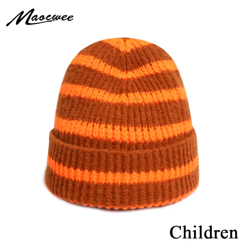 

Winter Beanie Hats Crochet Children's Cute Colorful Hedging Cap Keep Warm Knitted For Girls Boys Baby Hat Kids Thin Caps Unisex