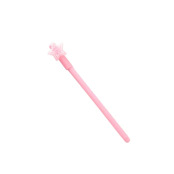 

1 Pcs cute kawaii Gel Pen Korean Cartoon Creative Girl Heart Pentagram School Office Stationery sweet pretty lovely star pink