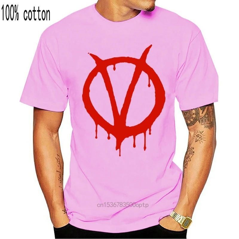 Men T shirt V For Vendetta Logo funny t-shirt novelty tshirt women | Женская одежда