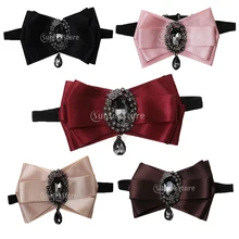 Новинка, Классический женский галстук с кристаллами, мужской регулируемый галстук-бабочка для смокинга, Свадебный галстук-бабочка, галстук для официальных случаев, стразы