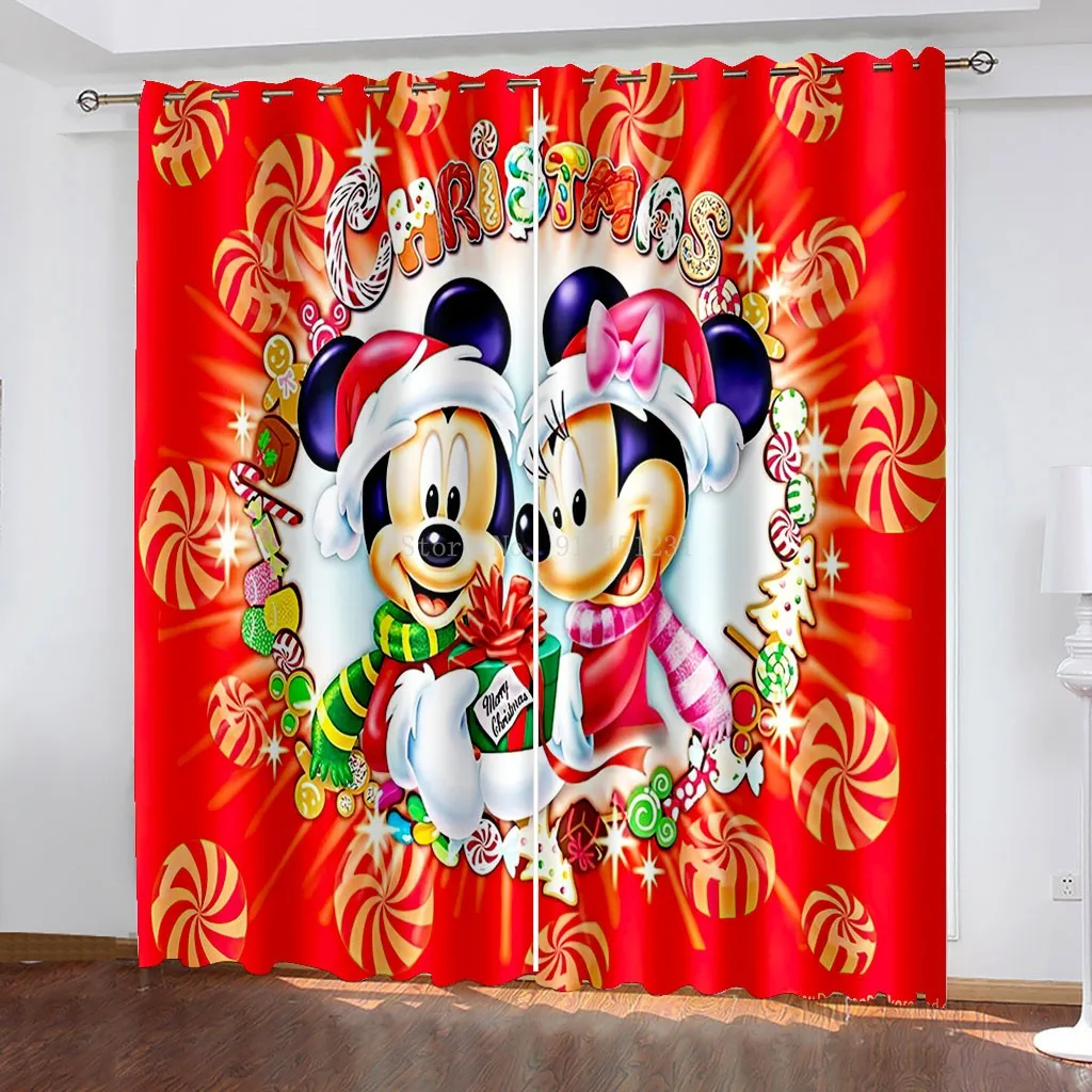 Details about    Mickey Minnie Mouse Window Roller Shades Bedroom Blackout Curtain Blind Disney 