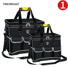 

YLD 2021 Upgrade Tool Bag 13/14/16/19/20 in Electrician Bag 1680D Oxford Waterproof Wear-Resistant Strong Tool Storage Toolkit