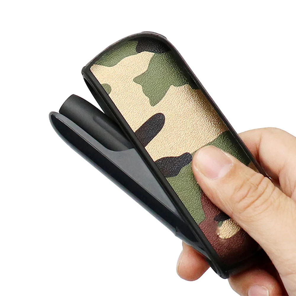 4 Colors Camouflage Leather Case for iqos 3.0 duo Pouch Case and Side Cover Holder Box for iqos 3.0 Protective Shell Accessories