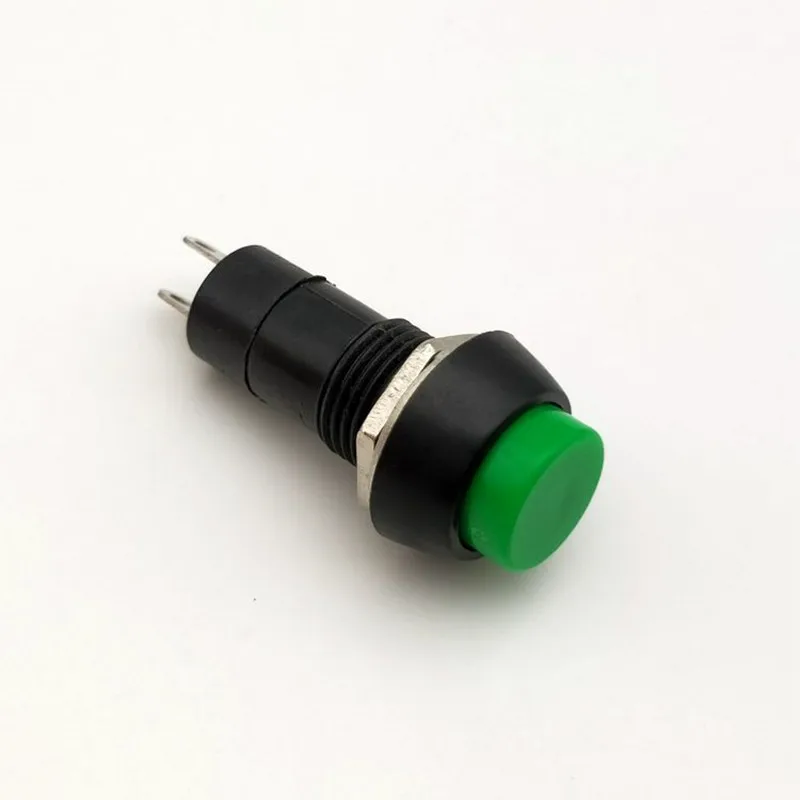 1PSC ПБ-11A Самостоятельная Блокировка, сброс, 3A 250V 2 pin перемещение кнопочный переключатель, переключатель кнопки питания, открытие, 12 мм