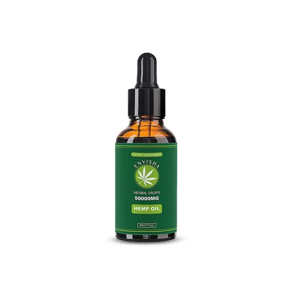 Чистое 100% органическое конопляное эфирное масло 30 мл с CBD внутри быстро