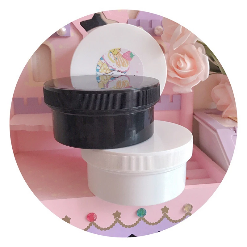 Happy monkey 20 шт 150 мл Slime Box новые пластиковые Slime контейнеры банки коробка для хранения с внутренней крышкой для пушистое облако Clear Slime