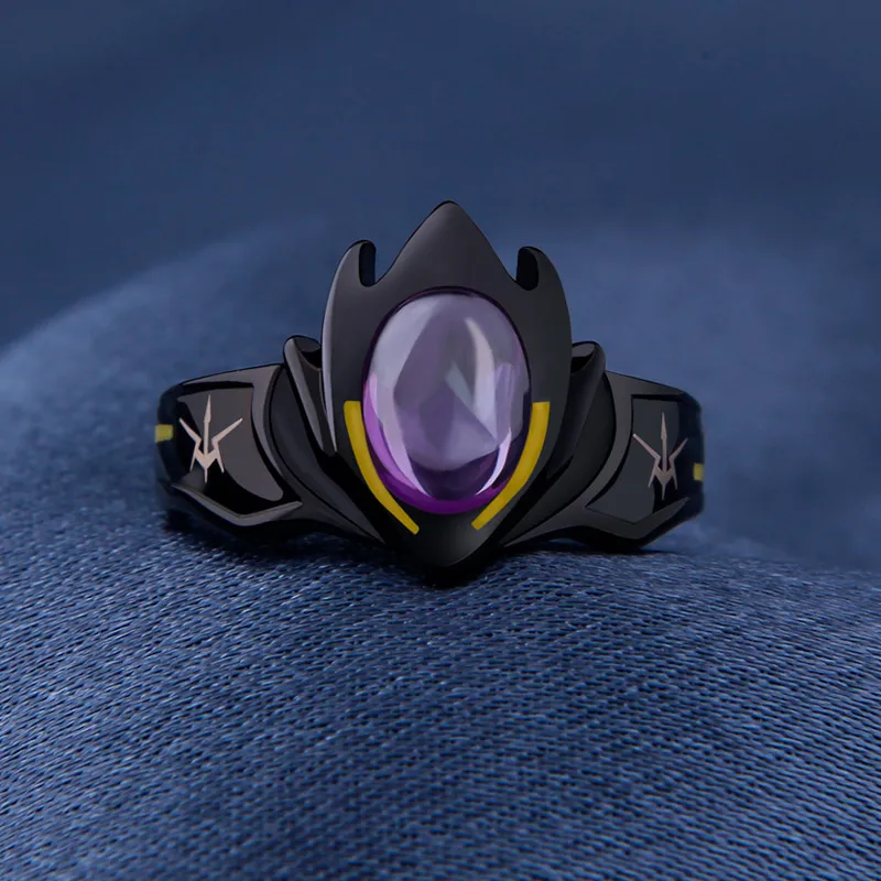 Code Geass Lelouch Zero Helmet Mask Ring 925 Silver Anime Cosplay Adjustable Jewelry Sterling Silver Rings Costume Rings Aliexpress
