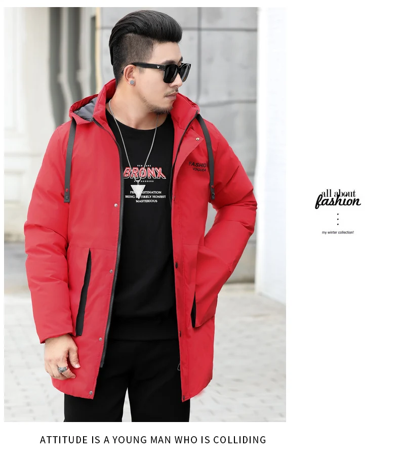 10XL 8XL 6XL long warm winter Jacket men windproof brand clothing male cotton autumn coat casual quality black down Parkas men