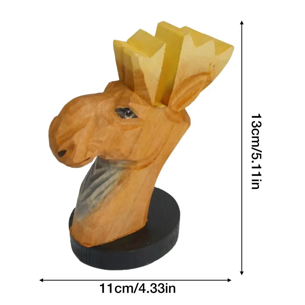 NEW Wood Sun Glasses Eyeglasses Display Stands Handmade Cute Moose Glasses Holder Home Nightstand Office Desk Decor Gifts 3
