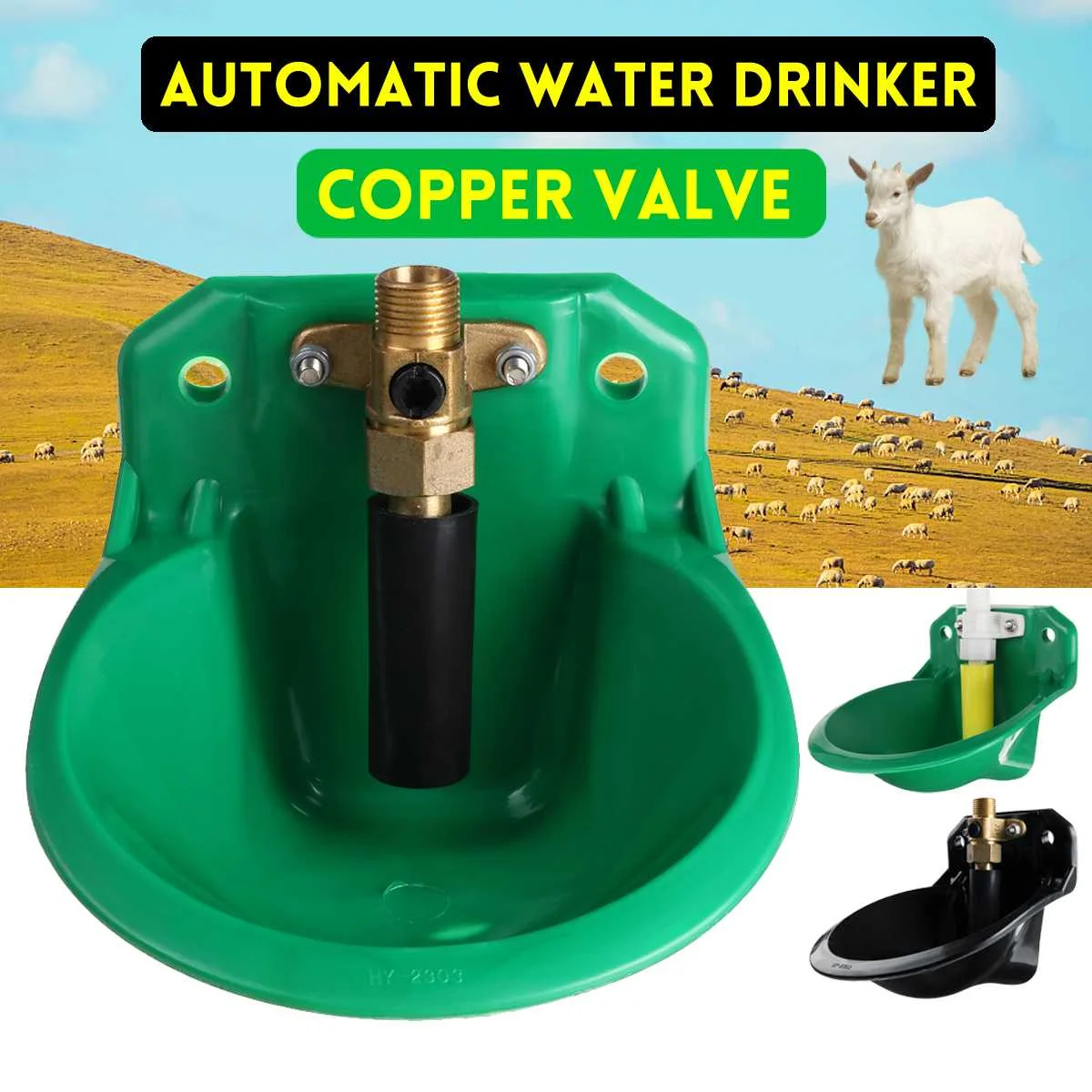 Durable Automatic Cow Drinking Bowl Copper Valve Drinking Tools Accessories 