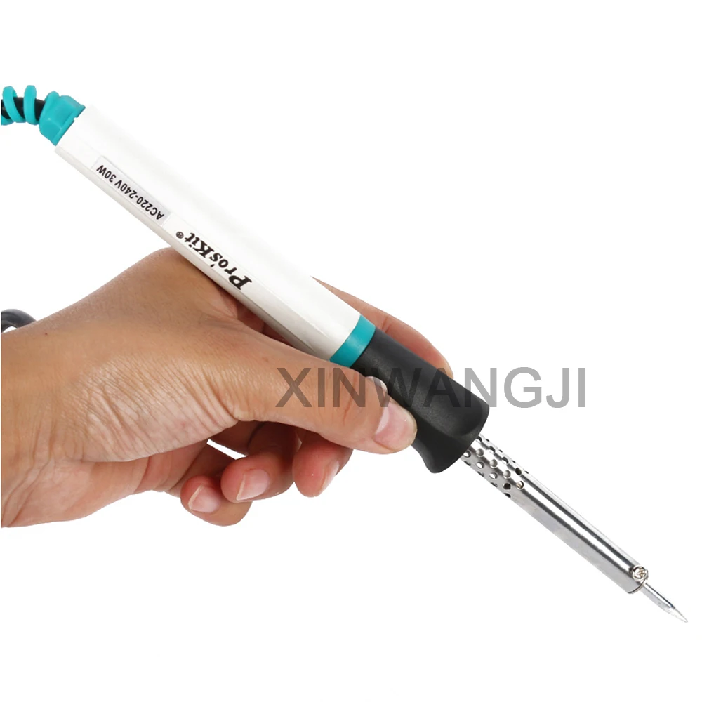 Pro'sKit 30 Вт 220 В Электрический паяльник Бессвинцовая прочная запайка паяльник быстрый нагрев электронные сварочные инструменты для ремонта