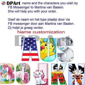 

Diamond Painting Full Square/Round Drill Name Customization Photo Custom Private Alphabet Letter Cross Stitch Newborn Gift M266