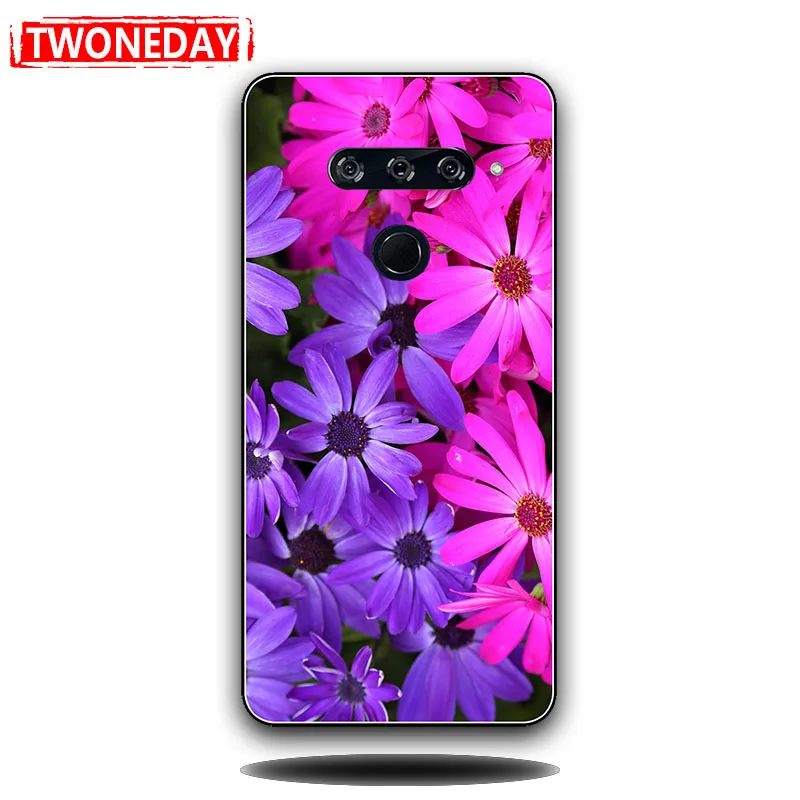 for LG Stylo X Power Cases Soft Silicone Fashion Flower