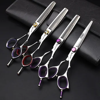 

Barber Shop Genuine Hairdressing Scissors 6 inch Hair Stylist Special Cut Thinning Scissors Set Professional Haircut Scissors