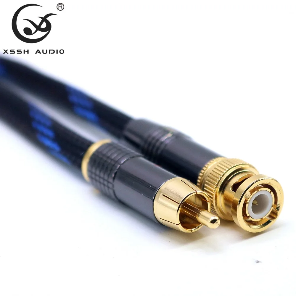 BNC RCA Audio Kabel XSSH 8,5mm Durchmesser Schild 2 Core 2,5mm Kupfer Überzogene Silber 40μin Starke Winaxal Interconnect signal Kabel – Detail 5