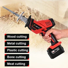 36VF литий-ионная аккумуляторная электрическая пила, возвратно-поступательная пила для дерева, металла, пласитной резки труб, электропила, инструмент