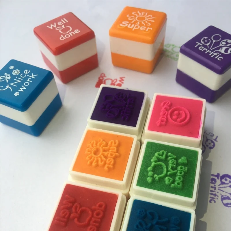 6 шт./компл. учителя штамп мотивация школа хвалю наградные марки наклейка сделай