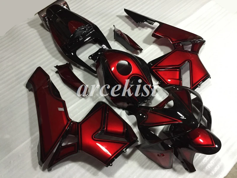 4 подарки инъекции ABS мотоцикл Полный обтекатели комплект Подходит для HONDA CBR600RR F5 2005 2006 05 06 Кузов Набор на заказ красный черный