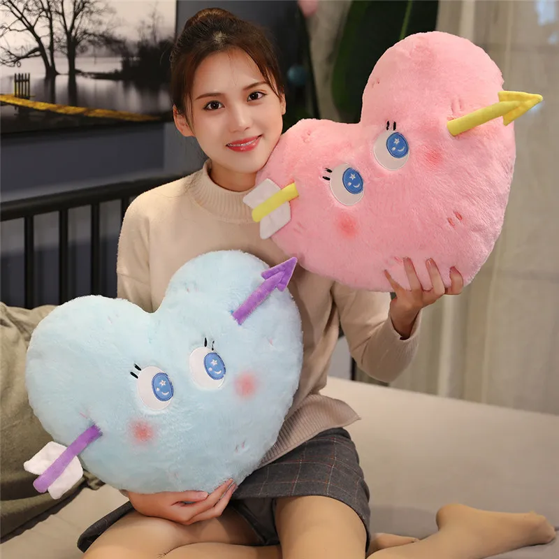 Lovely 5 Colors Heart Shape Decorative Throw Pillow Back Cushion Sofa Car Home Decorative Cushion Wedding 1 Lovely 5 Colors Heart Shape Decorative Throw Pillow Back Cushion Sofa Car Home Decorative Cushion Wedding 2