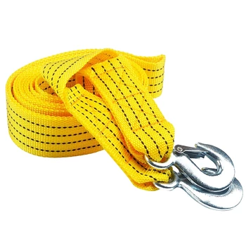 

Car Trailer Rope Outdoor Emergency Fluorescent Thick Nylon Pull Cart Bundled with 4 Meters 5 Tons of Strong Traction Rope