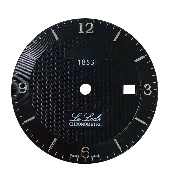 Применимые 1853 часы T41 Lee Lock T006 Мужские механические оригинальные циферблаты L164/264-1 - Цвет: Black silver dial