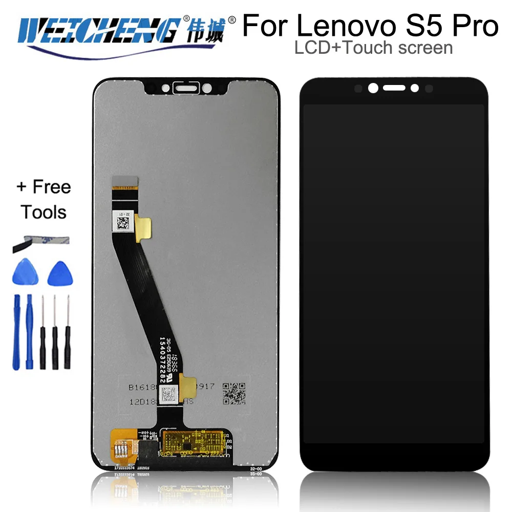 

6.2" For Lenovo S5 Pro L58041 S5 pro GT L58091 LCD Display With Touch Sensor Screen Digitizer Assembly