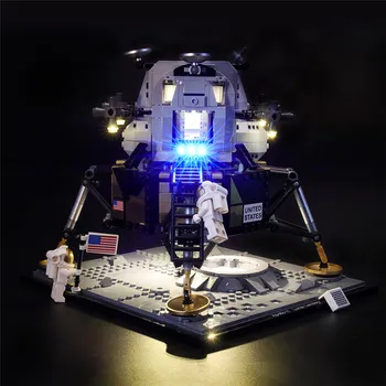

IN STOCK display box DIY LED Light Up Kit For Creator Apollo 11 Lunar Lander Lighting Set Compatile With Legoingly 10266 toys