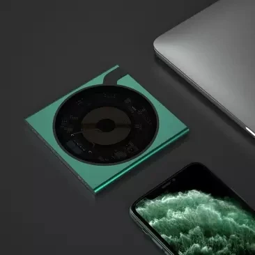 NewXiaomiMijiaYoupinVHWirelesschargerFashionretromultiprotocolfastchargemetaltexture