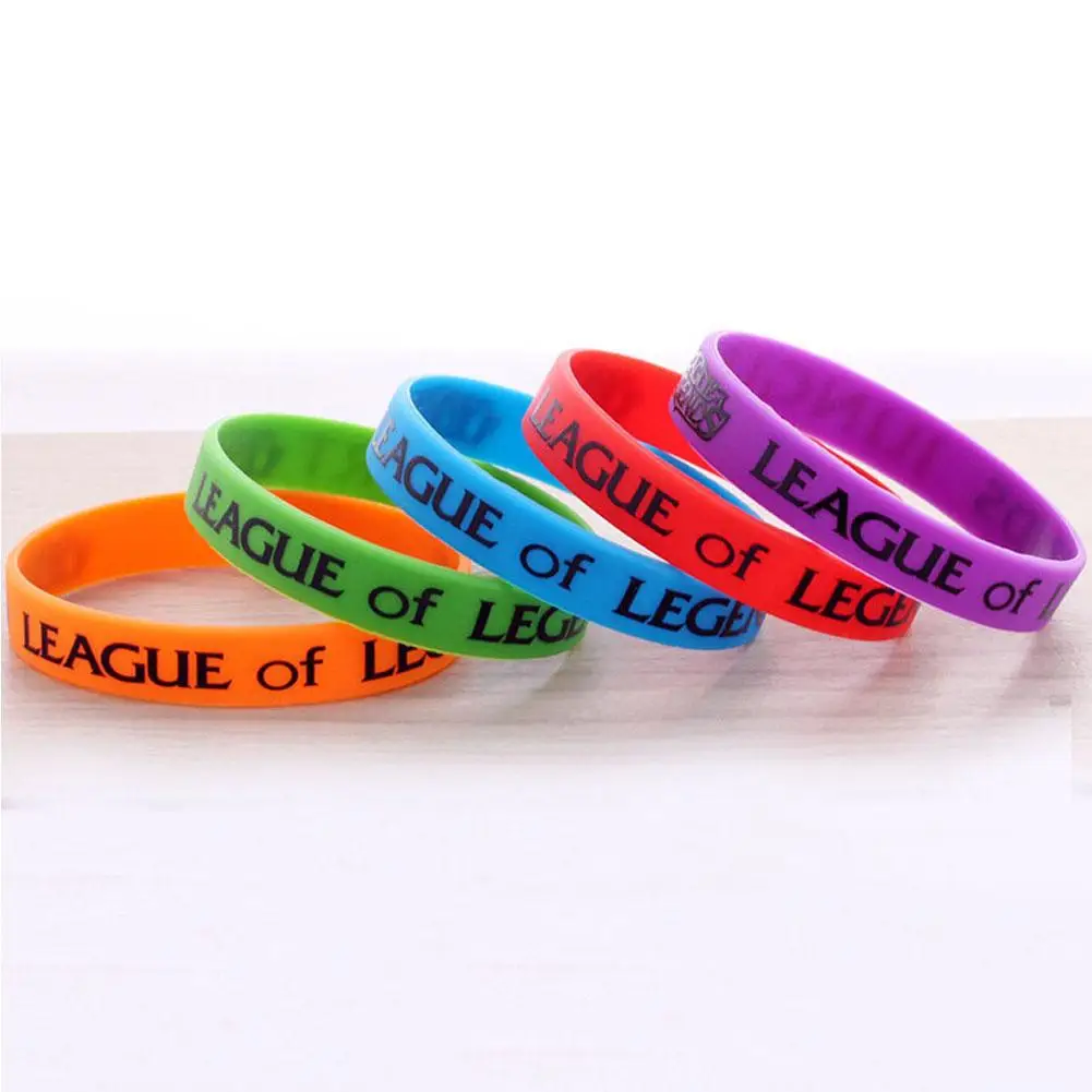 DOTA 2 online games around LOL League of Legends Silicone Bracelet Anime Peripheral Accessories 1pcs | Дом и сад