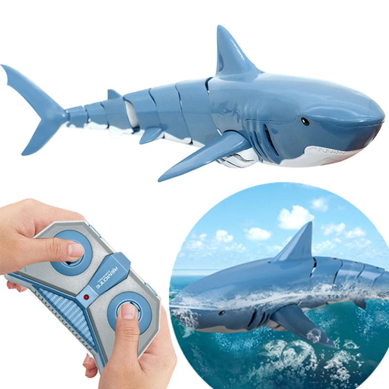 Remote Control Shark Toy Robots RC Animals Electric Sharks Children Kids Toys for Boys Summer Swimming Pool Water Cars Ship Fish |