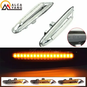 

2PCS Dynamic LED Side Marker Light Turn signal indicator repeater light fit for BMW 1/3/5Ser E60 E61 E81 E87 E88 E90 E92 E93