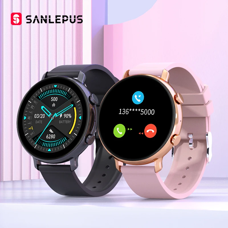 SANLEPUS Dial Calls Smart Watch 2021 New PPG+ECG Men Women Waterproof Smartwatch Heart Rate Monitor For Samsung Android iOS