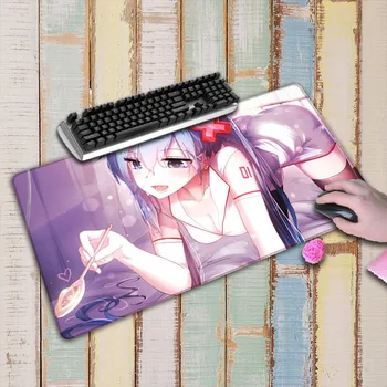 

Japan Anime Girl Mouse Pad Locking Edge Large Mouse pads For Computer Laptop Mousepad Computer desk mat Free Shipping