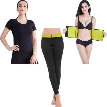 

Women's Body Shapers Pants Belt Slimming T-Shirt Neoprene Sweat Sauna Shaper Panties Waist Trainer Belts Shapewear Sleeve Corset