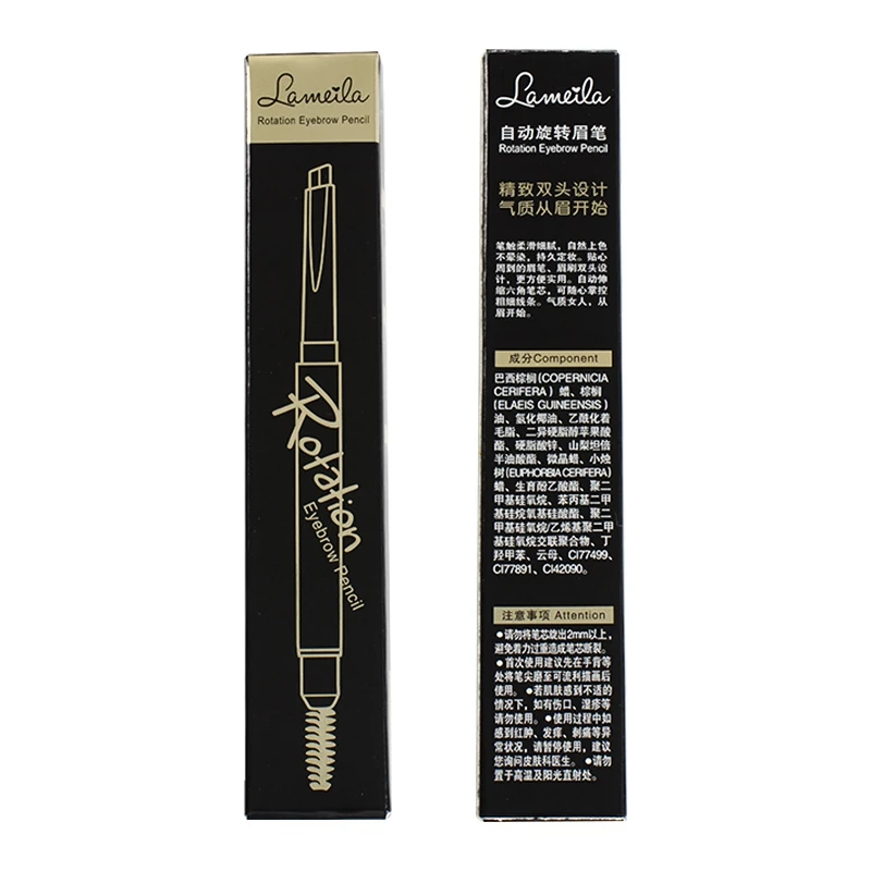 Pro Rotate Eyebrow Pencil Triangle Stereo Eyebrow Pencil Waterproof Smudge-Proof Lasting Colorfast Double-End Automatically YL Pro Rotate Eyebrow Pencil Triangle Stereo Eyebrow Pencil Waterproof Smudge-Proof Lasting Colorfast Double-End Automatically YL