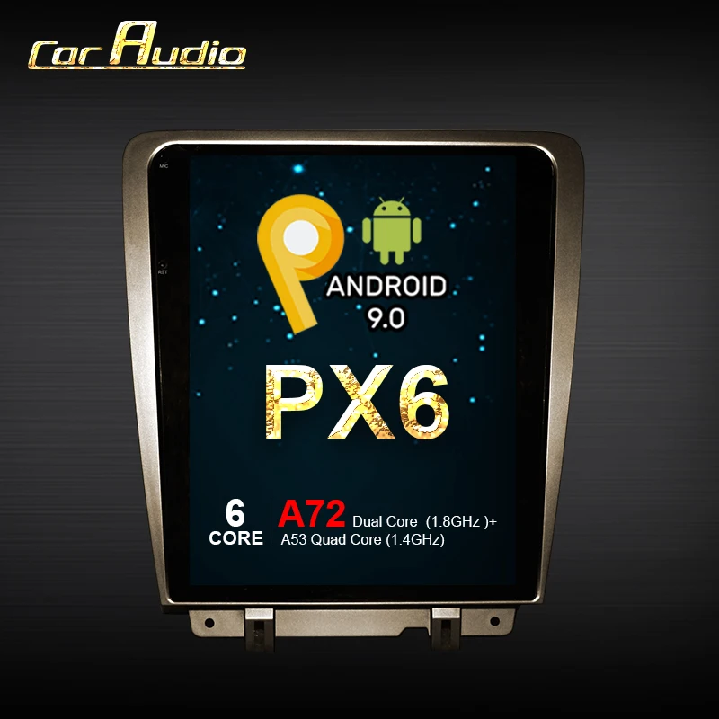 12,1 дюймов Автомобильный мультимедийный плеер Android 9,0 автомобильный Радио gps навигатор плеер для Ford Mastang 2009- с Bluetooth