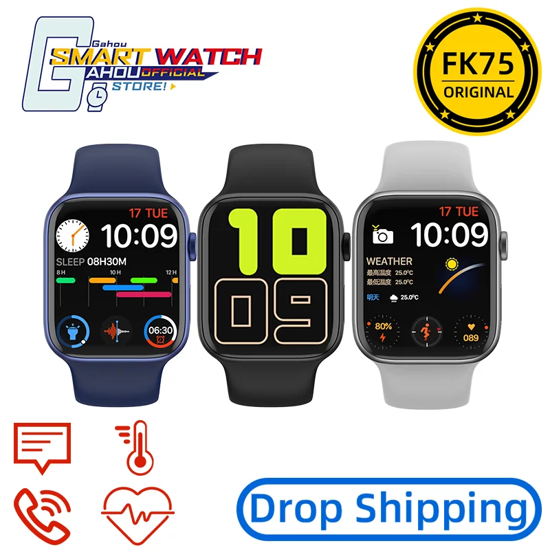 Смарт-часы IWO FK75 2021 для мужчин фитнес-трекер Bluetooth 13 Amazfit IOS Xiaomi Huawei часы PK FK88 HW12 W46 |