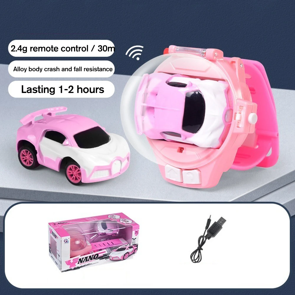 Wireless Watch Remote Control Car Toy Children's Mini Cartoon Rc Electric Racing Boy Girl Watch