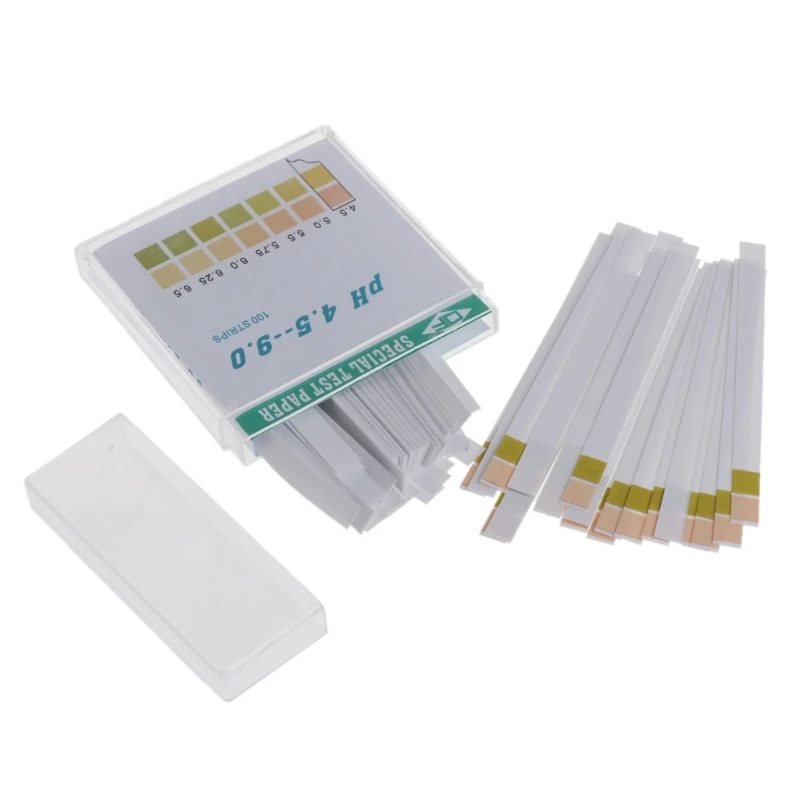 100 полосок/коробка 4,5-9 PH Щелочная кислота тестовая бумага вода слюна Litmus тестовая бумага