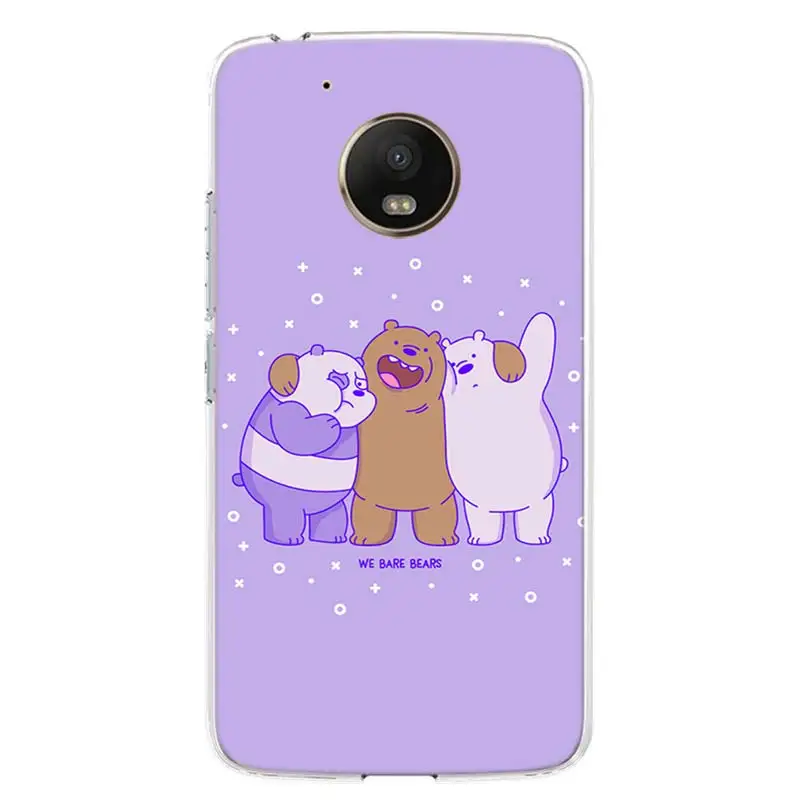 TW286-8 Чехол для телефона We Ice Bare Bears для Motorola Moto G7 G6 G5S G5 E4 Plus G4 E5 Play power EU Подарочный чехол с рисунком - Цвет: TW286-8
