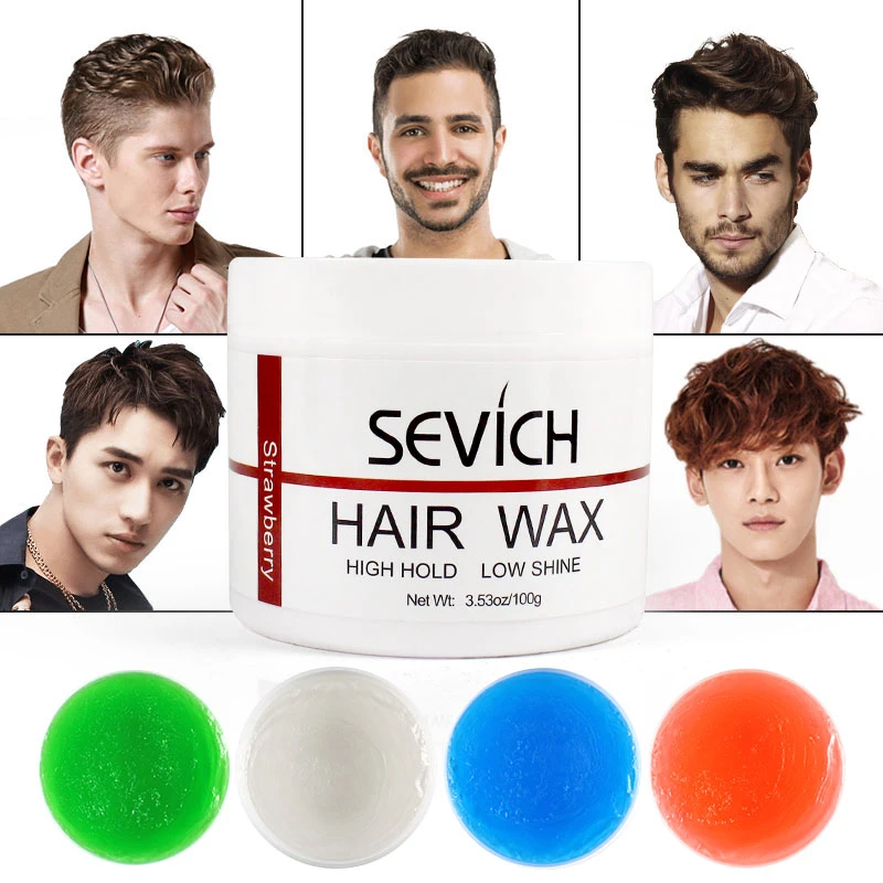 Sevich 4 味のヘアワックス髪ドライスタイリングワックスサロン製品の強力な保持するゲルワックス用メンズロング持続 100 グラムのヘアクリーム Pomades Waxes Aliexpress