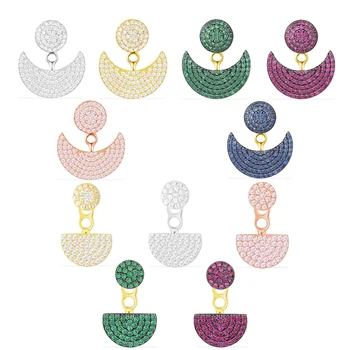 

2020 MINA BEAR NEW 925 Sterling Silver Original 1:1 High Quality Half Moon Half Circle Earrings Female Jewelry Engraved Logo