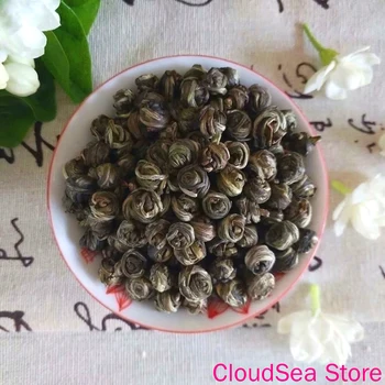 

China High Mountain Jasmine Dragons Pearl Flower tea A Chinese Jasmine Dragon Ball Flowers Pearls tea Organic Balls Green tea