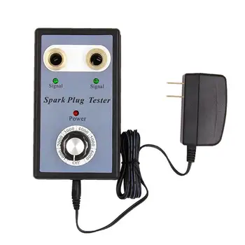 

Dual Hole Car Spark Plug Tester Automotriz with EU Plug Power Adapter Ignition Plug Analyzer Diagnostic Auto Tool Detector