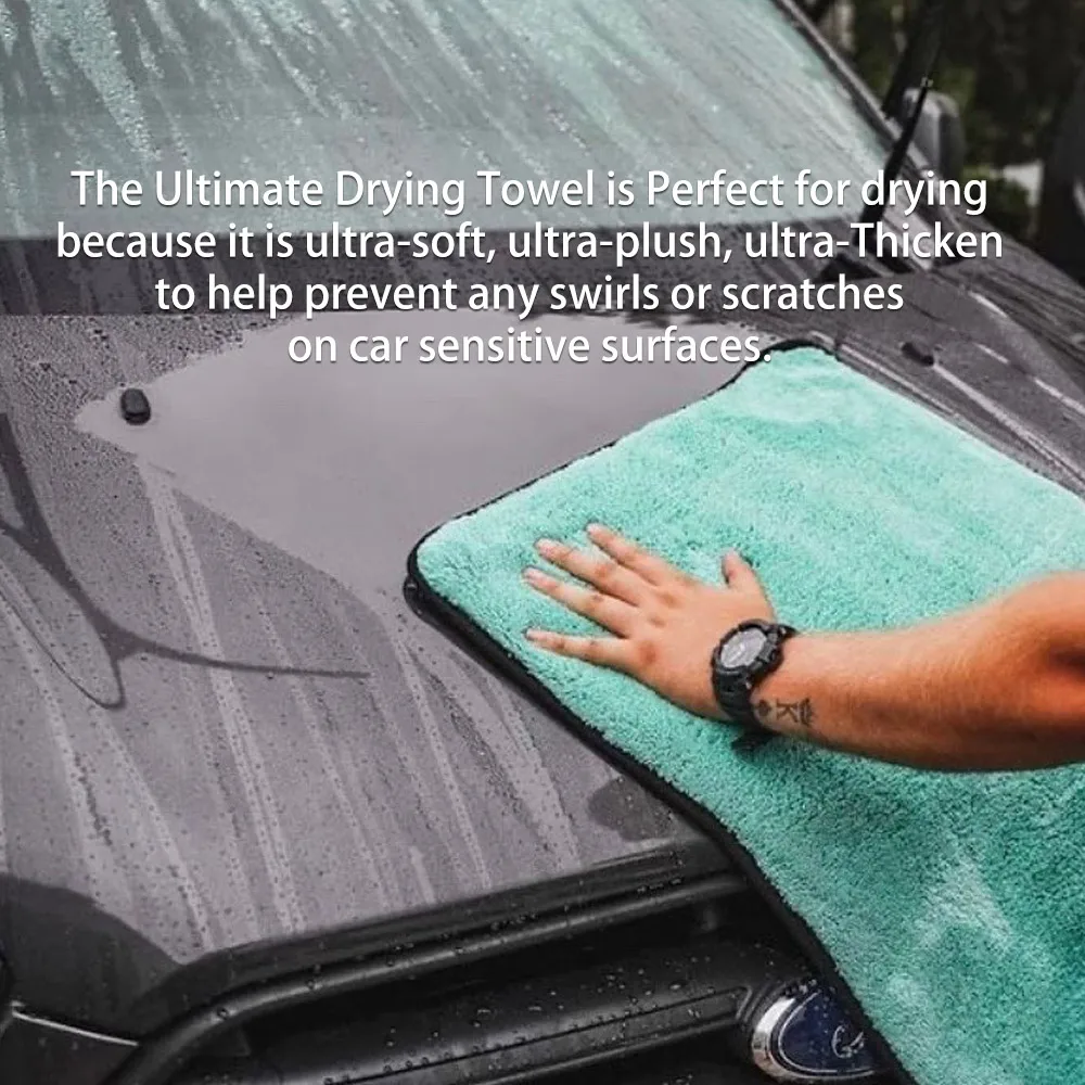 Microfiber Towel Microfiber Cleaning Cloths Microfiber Car Towel Microfiber Towels Microfiber Washing Towel Car Drying Towel 1300GSM Microfiber Drying Towel Professional Super Soft Car Washing Cleaning Cloth Towels For Auto Detailing