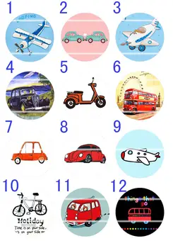 

Handmade Colorful picture Round Glass Cabochons Refrigerator magnet for Necklace Decoration and Phone Chain Accessaries252