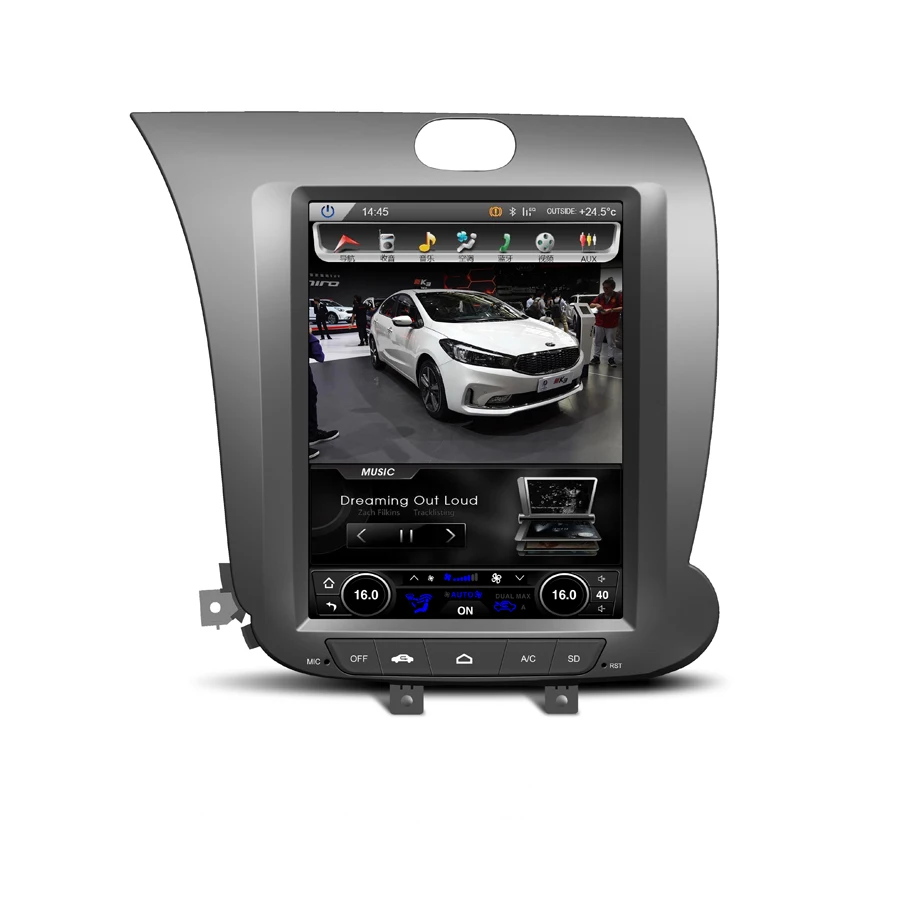 Умный экран Tesla навигация для KIA CERATO K3 FORTE 2013-17 Android 8,1 автомобильный Радио gps Rockchip PX3 PX6 рекордер Автомобильный мультимедийный