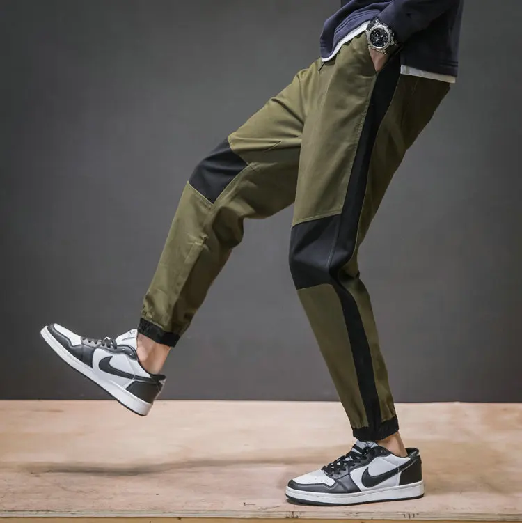 Новинка, штаны-шаровары для бега в стиле хип-хоп, красивые мужские брюки, мужские повседневные штаны с карманами и эластичной резинкой на талии, спортивные штаны, 5XL