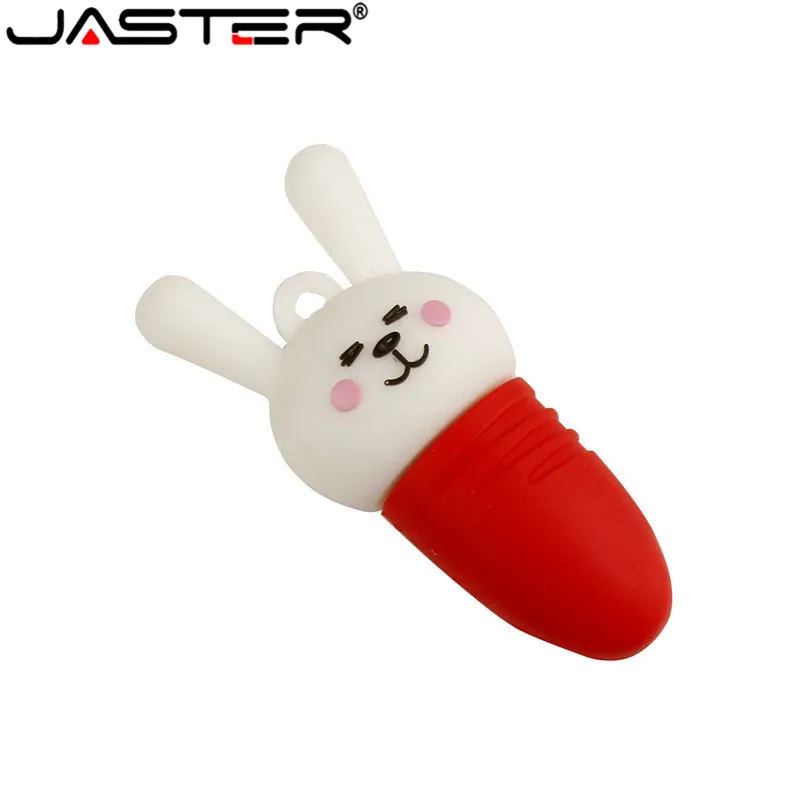 JASTER Rabbit memory stick USB 2,0 usb флеш-накопитель с мультяшными животными 4 ГБ 8 ГБ 16 ГБ 32 ГБ 64 ГБ Флешка в подарок